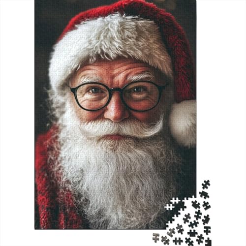 Art Weihnachtsmann-Puzzle, Erwachsene, Familienspaß, Puzzle-Geschenk für Kinder ab 12 Jahren, 1000 Teile (75 x 50 cm) von LMYmoney