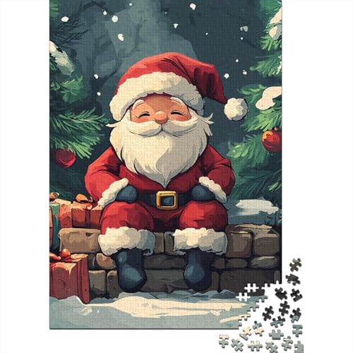 Art Weihnachtsmann-Puzzles für Erwachsene, Familienspaß, Problemlösungspuzzles für Frauen und Männer, 1000 Teile (75 x 50 cm) von LMYmoney