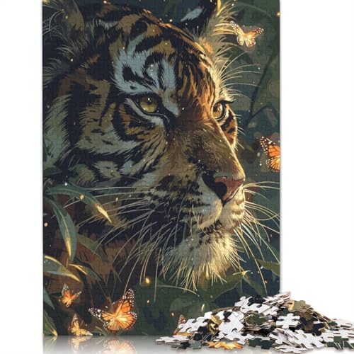 Asian Tiger Puzzle 1000 Teile Schwer Puzzle Spielzeug Lernspiel Impossible Herausforderung Spielzeug Für Erwachsene Kinder 1000pcs (75x50cm) von LMYmoney