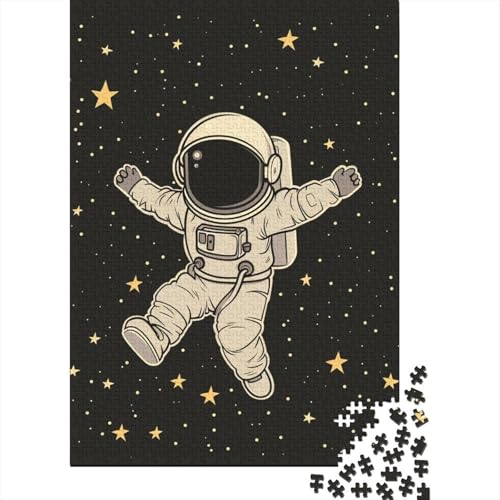 Astronaut Katholischer Glaube Puzzle Denksportaufgabe 100% Recyclingkarton Puzzle für Jungen oder Mädchen 38x26cm/1000Teile von LMYmoney