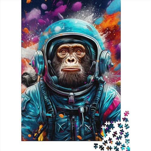 Astronaut Monkey Puzzles 1000 Teile Schwer Puzzle Spielzeug Lernspiel Impossible Herausforderungsspielzeug Für Erwachsene Und Kinder Ab 12 Jahren 1000pcs (75x50cm) von LMYmoney