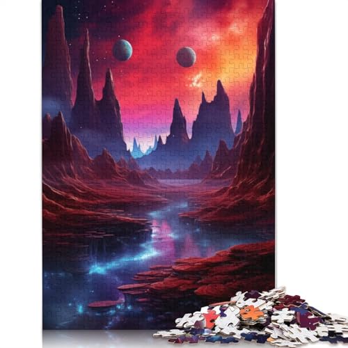 Außerirdische Landschaft mit Fluss-Puzzles für Erwachsene ab 18 Jahren. Upe Lernspiele, Puzzle für Erwachsene und Kinder, 520 Teile (52 x 38 cm) von LMYmoney