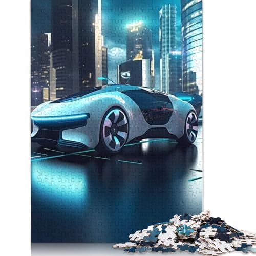 Autonomous Car Puzzle 1000-teilige Schwer Puzzle Spielzeug Lernspiel Impossible Herausforderungsspielzeug Für Erwachsene Und Kinder in Bewährter 1000pcs (38x26cm) von LMYmoney