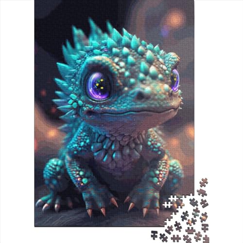Baby Dragon Puzzles 1000 Teile Schwer Puzzle Spielzeug Lernspiel Impossible Herausforderung Spielzeug Für Erwachsene Kinder 1000pcs (38x26cm) von LMYmoney