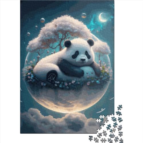Baby Panda Puzzle 1000 Teile Schwer Puzzle Spielzeug Lernspiel Impossible Herausforderungsspielzeug Für Erwachsene Und Kinder Ab 12 Jahren 1000pcs (75x50cm) von LMYmoney