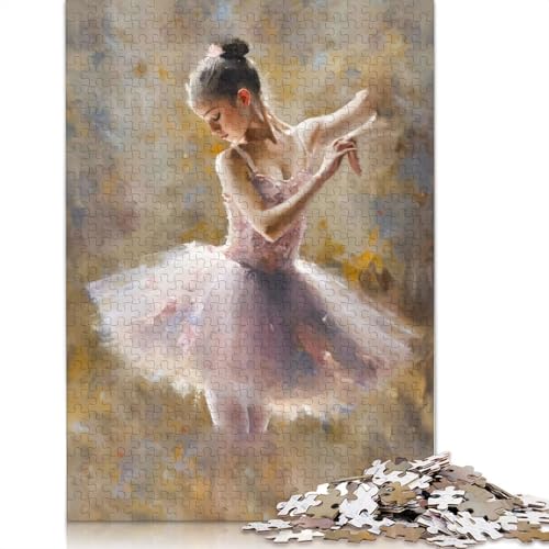 Ballerina Puzzle 1000-teilige Schwer Puzzle Spielzeug Lernspiel Impossible Herausforderung Spielzeug Für Erwachsene Kinder 1000pcs (38x26cm) von LMYmoney