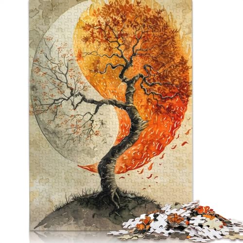 Baum des Lebens, Yin und Yang, 1500-teiliges Puzzle, ab 18 Jahren, Lernspiele, Puzzles für Erwachsene, für Frauen, für Kinder ab 12 Jahren, 1500 Teile (85 x 57 cm) von LMYmoney