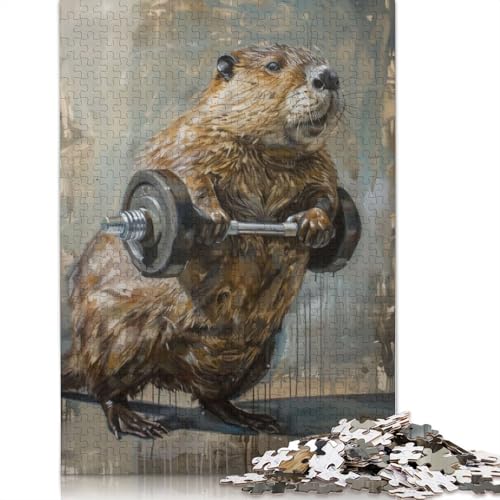 Beaver Lighting Weights Puzzle 1000-teilige Schwer Puzzle Spielzeug Lernspiel Impossible Herausforderung Spielzeug Für Erwachsene Und Kinder in Bewährter 1000pcs (38x26cm) von LMYmoney