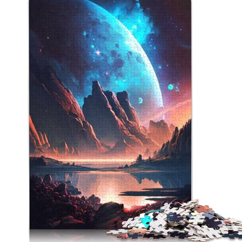 Bergseelandschaft, 1000-teiliges Puzzle, ab 18 Jahren, Lernspiele, Puzzles für Erwachsene für Frauen, für Kinder ab 12 Jahren, 1000 Teile (75 x 50 cm) von LMYmoney