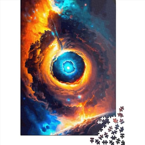 Black Hole Puzzle 1000 Teile Schwer Puzzle Spielzeug Lernspiel Impossible Herausforderungsspielzeug Für Erwachsene Kinder 1000pcs (75x50cm) von LMYmoney