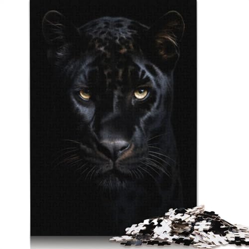 Black Panther Portrait Puzzle, herausfordernd und knifflig, 100% recycelter Karton, Puzzle für Erwachsene, Geburtstagsgeschenk für Teenager, 1000 Teile (26 x 38 cm) von LMYmoney