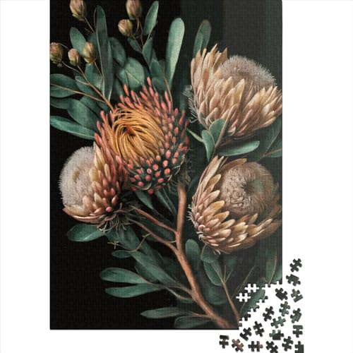 Blooming Botanical Art Puzzle 1000 Teile Schwer Puzzle Spielzeug Lernspiel Impossible Herausforderung Spielzeug Für Erwachsene Kinder 1000pcs (75x50cm) von LMYmoney