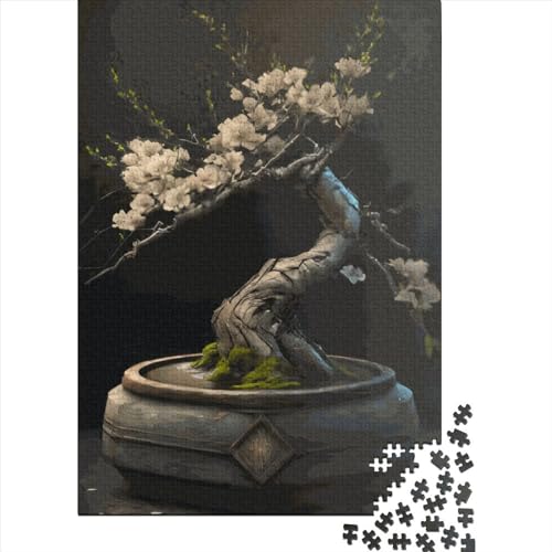 Bonsai Tree Puzzle 1000 Teile Schwer Puzzle Spielzeug Lernspiel Impossible Herausforderung Spielzeug Für Erwachsene Kinder 1000pcs (38x26cm) von LMYmoney