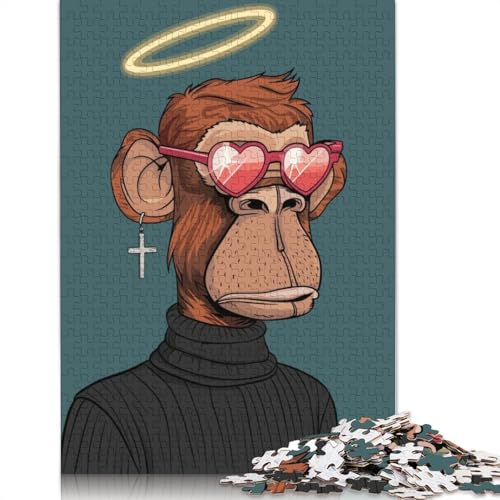 Bored Ape Style Puzzles 1000 Teile Schwer Puzzle Spielzeug Lernspiel Impossible Herausforderung Spielzeug Für Erwachsene Kinder 1000pcs (75x50cm) von LMYmoney