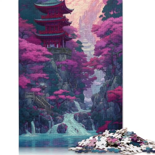 Bunte Landschaft, Puzzle-Spielzeug für Erwachsene, Lernspiel, Puzzle-Spiele für Erwachsene für Frauen und Männer, 520 Teile (52 x 38 cm) von LMYmoney