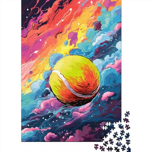 Buntes Baseball-Kunst-Puzzle, hochwertiges, 100% recyceltes Papppapier, rechteckiges Puzzle für Jungen oder Mädchen, 1000 Teile (75 x 50 cm) von LMYmoney