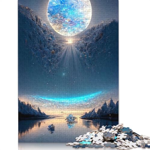 Buntes Fantasy-Puzzle mit kosmischem Schwarzen Loch, Stressabbau, 100% recycelter Karton, Puzzle für Erwachsene und Kinder, einzigartiges Geschenk, 1000 Teile (75 x 50 cm) von LMYmoney