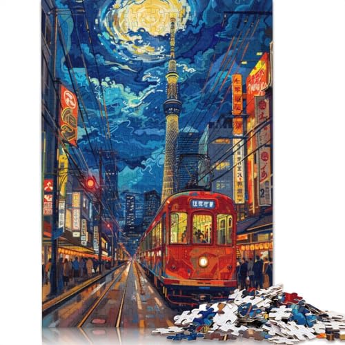 Buntes Puzzle mit 1000 Teilen „Tokio City“ für Erwachsene und Jugendliche ab 12 Jahren, 1000 Teile (75 x 50 cm) von LMYmoney