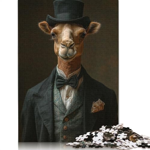 Camel Gentleman Puzzles 1000 Teile Schwer Puzzle Spielzeug Pädagogisches Spiel Impossible Herausforderungsspielzeug Für Erwachsene Und Kinder in Bewährter 1000pcs (40x28cm) von LMYmoney