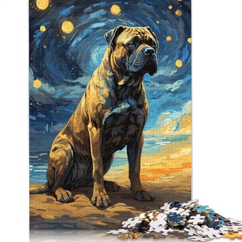 Cane Corso Italian Masstif Puzzle, Premium-Puzzle aus 100% recyceltem Brett, für Kinder und Erwachsene ab 12 Jahren, 1000 Teile (75 x 50 cm) von LMYmoney