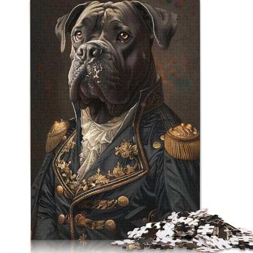 Cane Corsos Hunde-Puzzle, Lernspiele, Familienaktivitäten, Premium-Karton-Puzzle für Frauen und Männer, Geschenk, 1000 Teile (26 x 38 cm) von LMYmoney