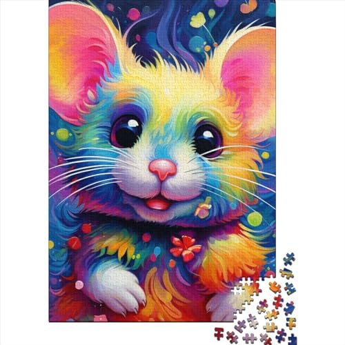 Cartoon Mouse Puzzles 1000 Teile Schwer Puzzle Spielzeug Pädagogisches Spiel Impossible Herausforderung Spielzeug Für Erwachsene Kinder 1000pcs (38x26cm) von LMYmoney