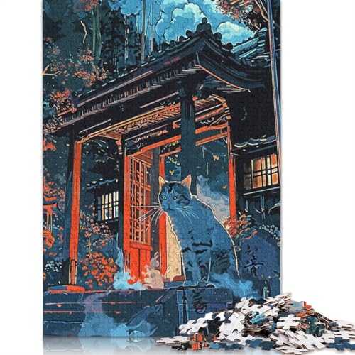 Cat Castle Puzzles 1000 Teile Schwer Puzzle Spielzeug Lernspiel Impossible Herausforderung Spielzeug Für Erwachsene Und Kinder Ab 12 Jahren 1000pcs (75x50cm) von LMYmoney