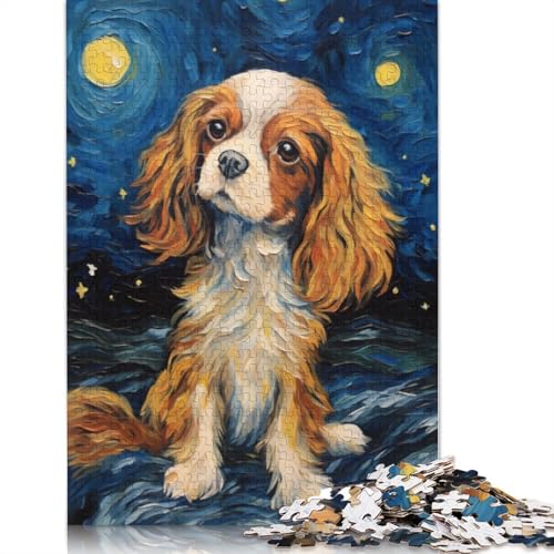 Cavalier Charles Spaniel, 520 Puzzles für Erwachsene, Lernspiel, Puzzlespiele für Erwachsene für Jungen oder Mädchen, 520 Teile (52 x 38 cm) von LMYmoney