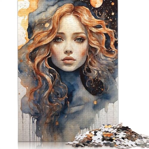 Celestial Goddess Puzzle 1000 Teile Schwer Puzzle Spielzeug Lernspiel Impossible Herausforderungsspielzeug Für Erwachsene Und Kinder Ab 12 Jahren 1000pcs (75x50cm) von LMYmoney