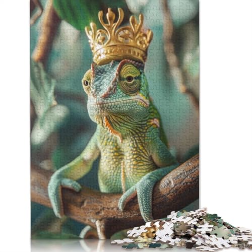 Chameleon King Puzzle, Denksportaufgabe, rechteckiges Papierpuzzle für Erwachsene und Teenager, 1000 Teile (75 x 50 cm) von LMYmoney