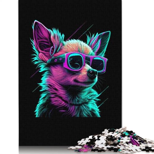Chihuahua-Puzzle für Erwachsene, 1500 Teile, DIY-Spiel, Erwachsenen-Puzzles für Frauen für Erwachsene Kinder, 1500 Teile (85 x 57 cm) von LMYmoney