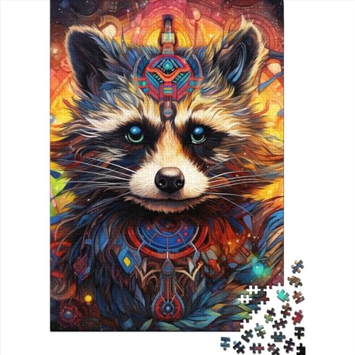 Civet Cat Puzzle 1000-teilige Schwer Puzzle Spielzeug Lernspiel Impossible Herausforderungsspielzeug Für Erwachsene Kinder 1000pcs (38x26cm) von LMYmoney