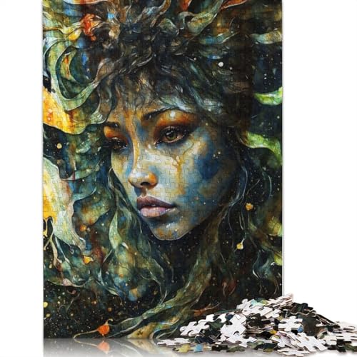 Colorful Celestial Being Puzzles 1000 Teile Schwer Puzzle Spielzeug Lernspiel Impossible Herausforderung Spielzeug Für Erwachsene Kinder 1000pcs (38x26cm) von LMYmoney