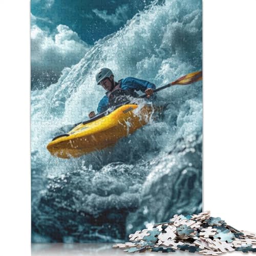 Conquering The Rapids Puzzles 1000 Teile Schwer Puzzle Spielzeug Pädagogisches Spiel Impossible Herausforderungsspielzeug Für Erwachsene Und Kinder Ab 14 Jahren 1000pcs (40x28cm) von LMYmoney