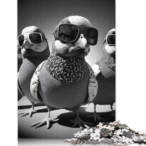Cool Pigeons Puzzles 1000 Teile Schwer Puzzle Spielzeug Lernspiel Impossible Herausforderung Spielzeug Für Erwachsene Und Kinder in Bewährter 1000pcs (75x50cm) von LMYmoney