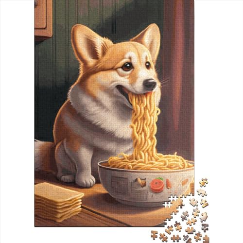 Corgi Dog Puzzle 1000 Teile Schwer Puzzle Spielzeug Lernspiel Impossible Herausforderungsspielzeug Für Erwachsene Und Kinder Ab 14 Jahren 1000pcs (38x26cm) von LMYmoney