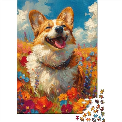 Corgi Healing Inspiring Prayers Puzzle Kreative Spiele 100% Recycling-Karton Puzzle für Erwachsene und Kinder 70x50cm/1000 Teile von LMYmoney