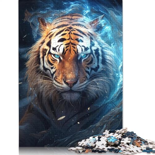 Cosmic Celestial Tiger Puzzle 1000 Teile Schwer Puzzle Spielzeug Pädagogisches Spiel Impossible Herausforderungsspielzeug Für Erwachsene Und Kinder Ab 12 Jahren 1000pcs (38x26cm) von LMYmoney