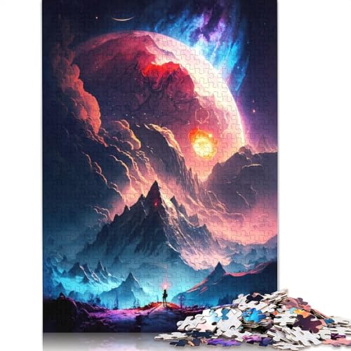 Cosmic Dreamscape Puzzle, rechteckig, aus Pappe, Geschenk für Kinder ab 12 Jahren, 1500 Teile (85 x 57 cm) von LMYmoney