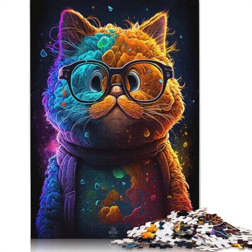Cosmic Garfield trägt eine Brille, Puzzle, Familienspaß, 100% recycelter Karton, Puzzle für Kinder und Erwachsene ab 12 Jahren, 1000 Teile (75 x 50 cm) von LMYmoney