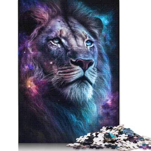 Cosmic Lion Puzzle, Dekompressionsspielzeug, rechteckiges Papierpuzzle für Kinder und Erwachsene ab 12 Jahren, 1000 Teile (75 x 50 cm) von LMYmoney
