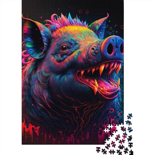 Cosmic Pig Puzzle für Erwachsene und Jugendliche, 1000 Teile, Puzzle für Erwachsene, nachhaltige Puzzlespiele, 1000 Teile (38 x 26 cm) von LMYmoney