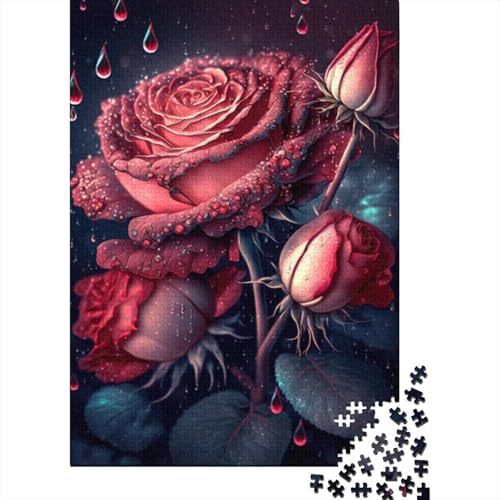 Cosmic Rose Puzzle 1000 Teile für Erwachsene und Jugendliche ab 12 Jahren, 1000 Teile (38 x 26 cm) von LMYmoney