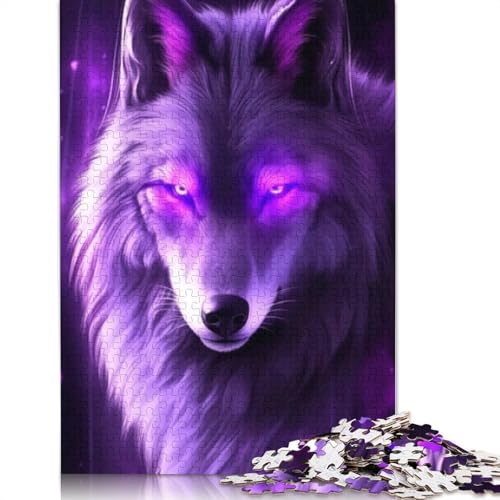 Cosmic Wolf Puzzle für Erwachsene, 1000 Teile, Puzzles für Erwachsene und Teenager ab 12 Jahren, 1000 Teile (75 x 50 cm) von LMYmoney