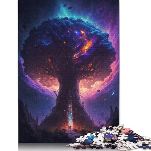 Cosmic World Tree of Life 1000 Puzzles für Erwachsene, Lernspiel, Puzzlespiele für Erwachsene für Jungen oder Mädchen, 1000 Teile (75 x 50 cm) von LMYmoney