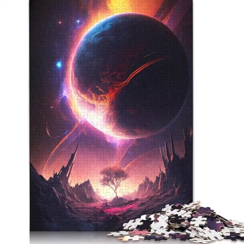 Cosmos Stream Landscape Puzzle für Erwachsene, Spielzeug, Lernspiel, Puzzlespiele für Erwachsene für Frauen und Männer, 1000 Teile (75 x 50 cm) von LMYmoney