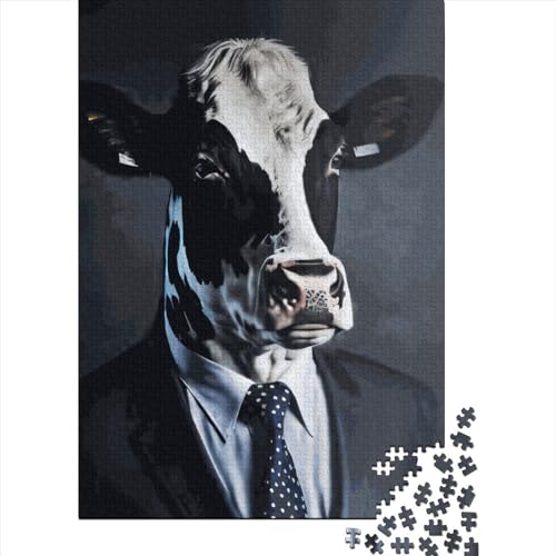 Cow Suit Puzzle 1000 Teile Schwer Puzzle Spielzeug Lernspiel Impossible Herausforderungsspielzeug Für Erwachsene Und Kinder Ab 12 Jahren 1000pcs (38x26cm) von LMYmoney