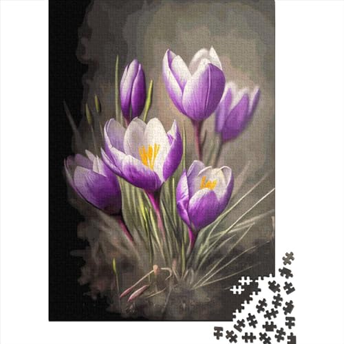 Crocus Puzzle 1000 Teile Schwer Puzzle Spielzeug Lernspiel Impossible Herausforderungsspielzeug Für Erwachsene Und Kinder in Bewährter 1000pcs (38x26cm) von LMYmoney