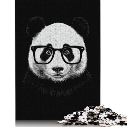 Cute Panda Puzzle 1000-teilige Schwer Puzzle Spielzeug Lernspiel Impossible Herausforderung Spielzeug Für Erwachsene Kinder 1000pcs (75x50cm) von LMYmoney