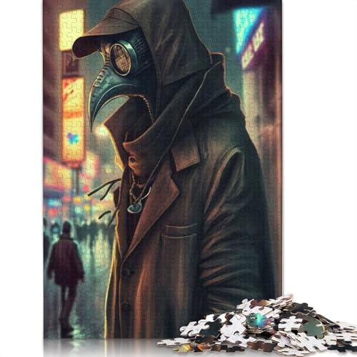 Cyberpunk Plague Doctor N2 Puzzle für Erwachsene, Lernspiel, Puzzle-Geschenke für Kinder ab 12 Jahren, 1500 Teile (85 x 57 cm) von LMYmoney